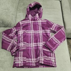 Pink Plaid Roxy Jacket, XS